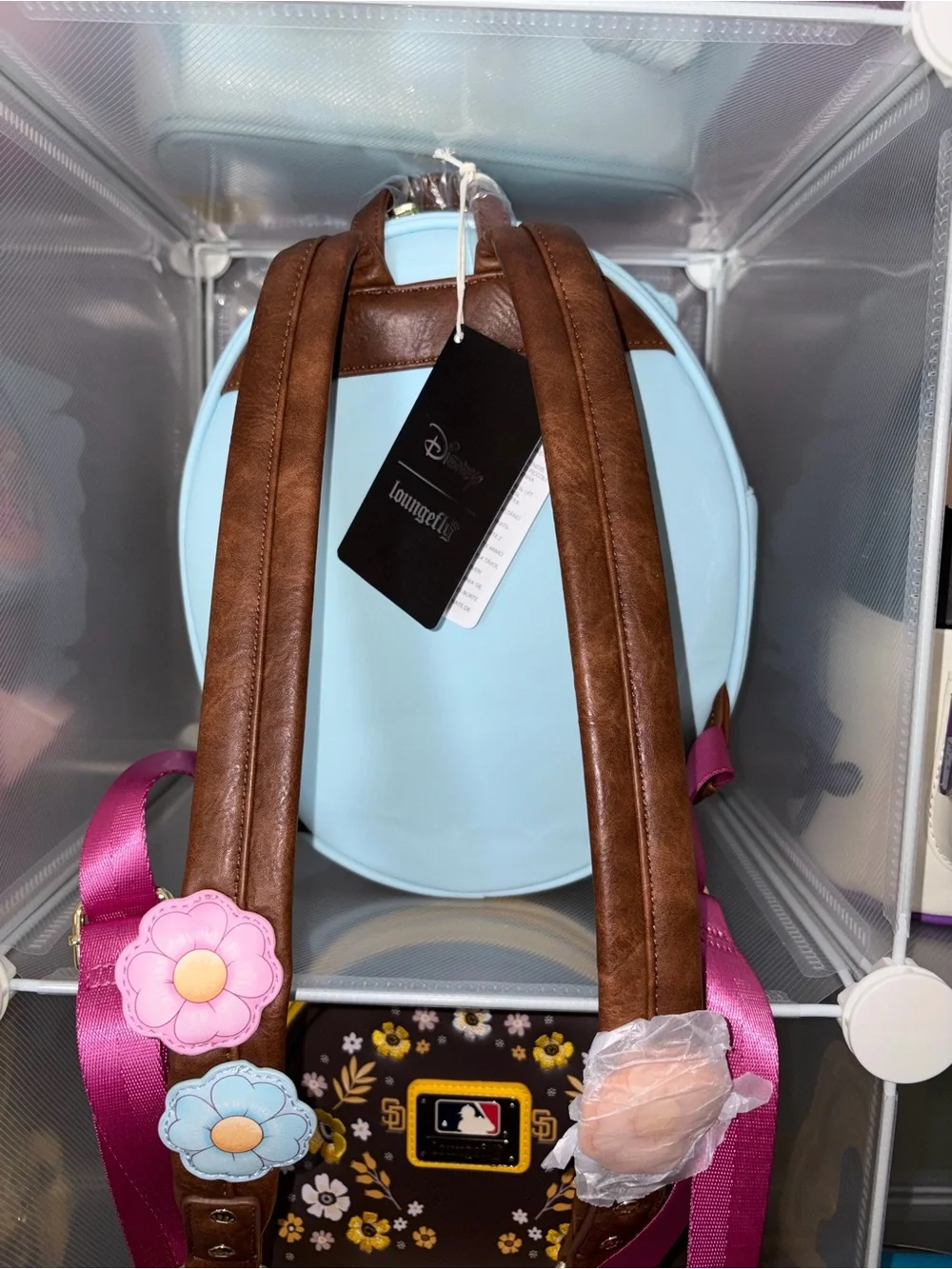 Loungefly Bambi Thumper Flower Frame Backpack in Brown, Pink, Blue, Green